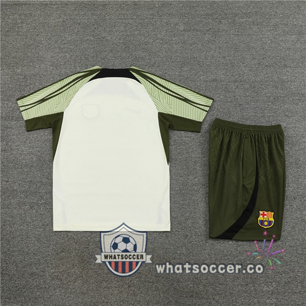 FC Barcelona Training T-Shirts + Shorts White 2023-2024