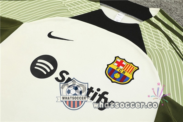 FC Barcelona Training T-Shirts + Shorts White 2023-2024