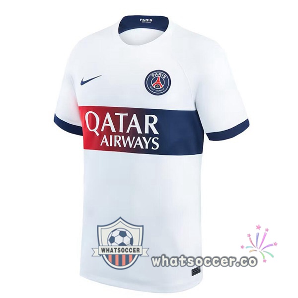 Paris PSG Away Soccer Jerseys White 2023-2024