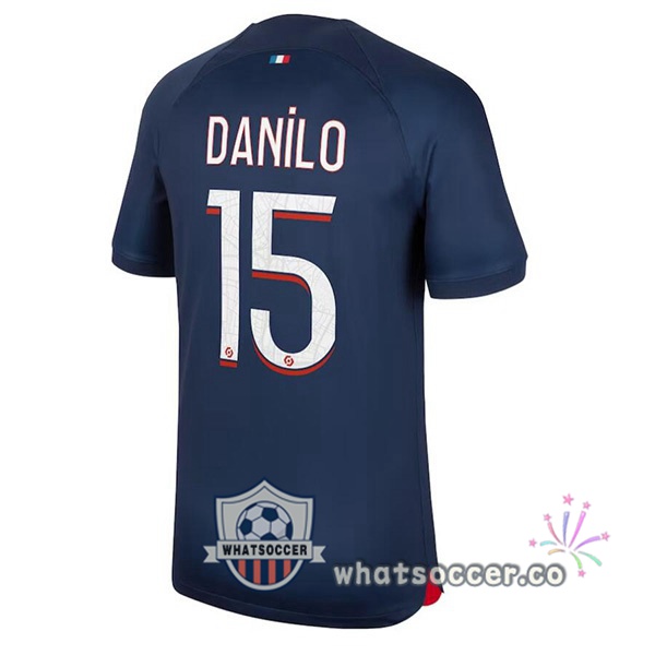 Paris PSG (Danilo 15) Home Soccer Jerseys Blue Royal 2023-2024