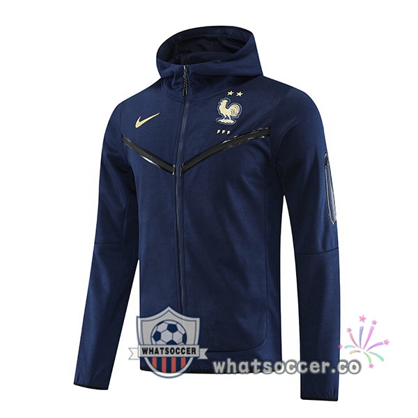 Hooded Jacket France Blue Royal 2023-2024