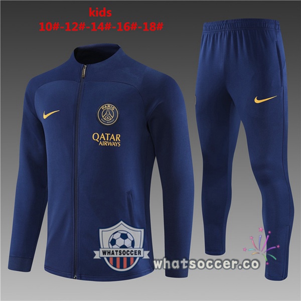 Training Jacket Paris PSG Kids Blue Royal 2023-2024