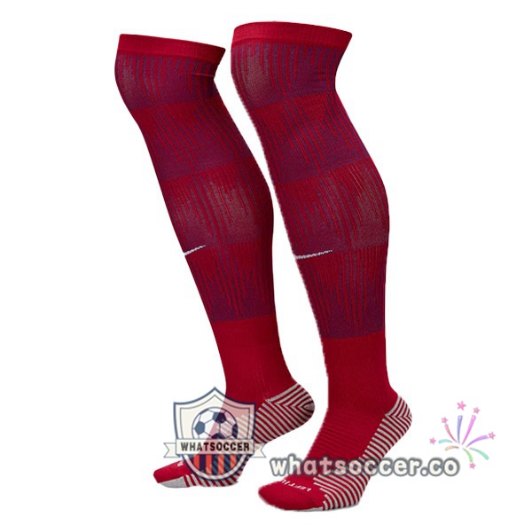 FC Barcelona Home Soccer Socks Red 2023-2024