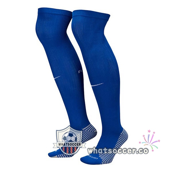 Atletico Madrid Away Soccer Socks Blue 2023-2024