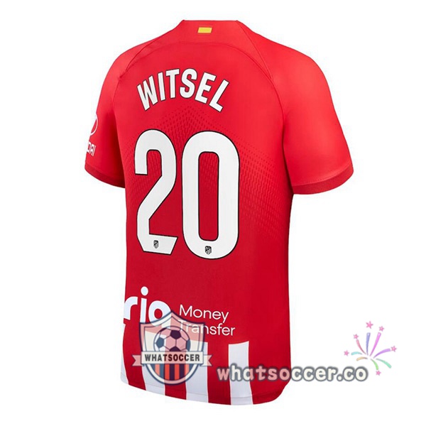 Atletico Madrid (Witsel 20) Home Soccer Jerseys Red 2023-2024