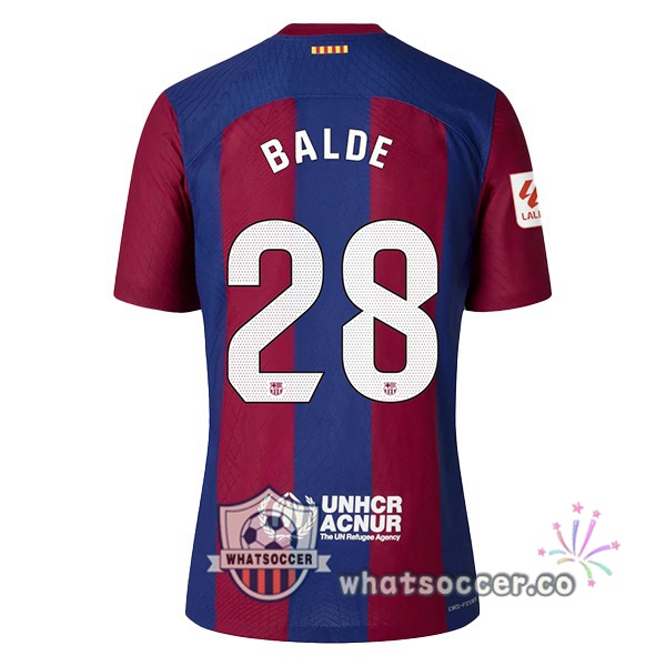 FC Barcelona (BALDE 28) Home Soccer Jerseys Blue Red 2023-2024