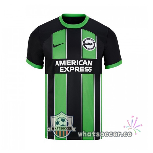 FC Brighton Away Soccer Jerseys Green Black 2023-2024