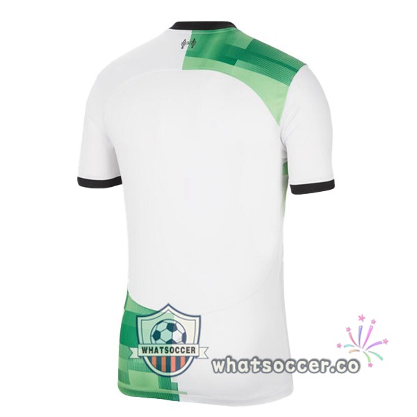 FC Liverpool Away Soccer Jerseys White Green 2023-2024