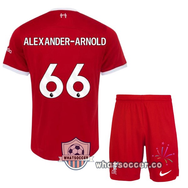 FC Liverpool (ALEXANDER-ARNOLD 66) Kids Home Soccer Jerseys Red 2023-2024