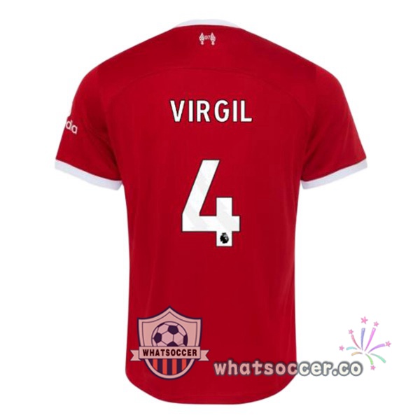 FC Liverpool (VIRGIL 4) Home Soccer Jerseys Red 2023-2024