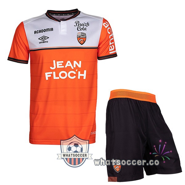 FC Lorient Kids Home Soccer Jerseys Orange 2023-2024