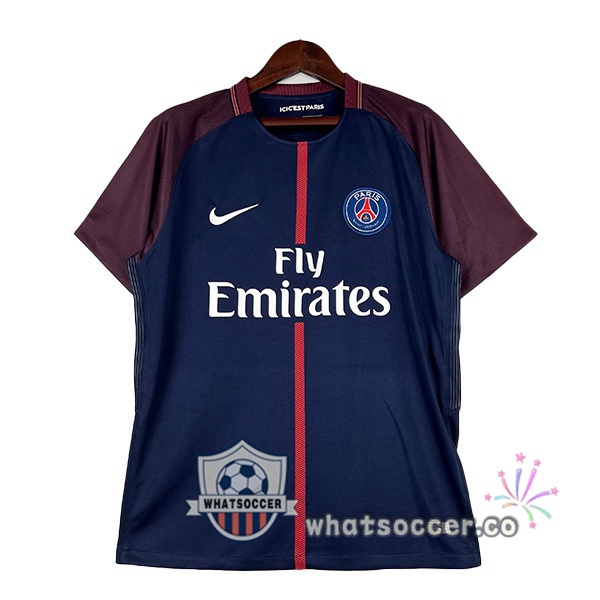 Paris PSG Retro Home Blue Royal 2017-2018
