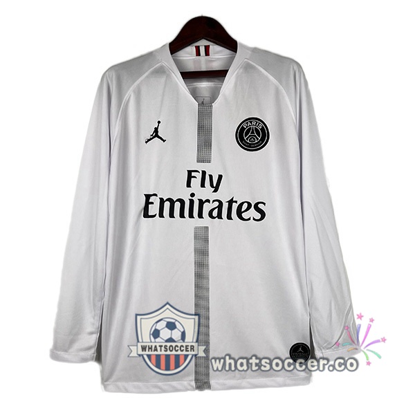 Paris PSG Retro Away Long Sleeve White 2018-2019