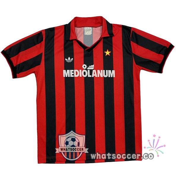 AC Milan Retro Home Red 1990-1991