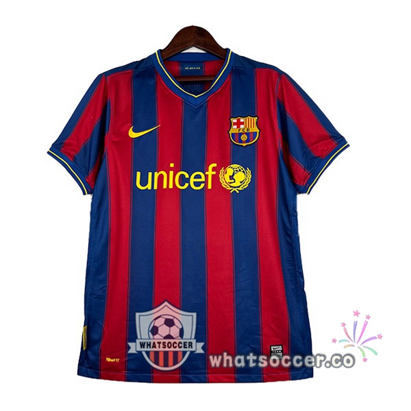 FC Barcelona Retro Home Red Blue 2009-2010