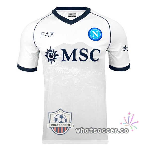 SSC Napoli Away Soccer Jerseys White 2023-2024
