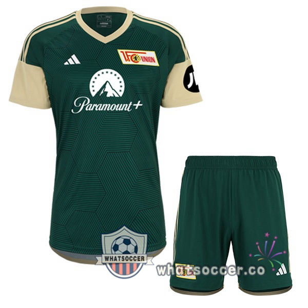 FC Union Berlin Kids Third Soccer Jerseys Green 2023-2024