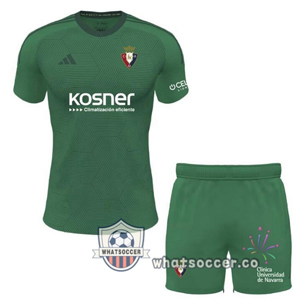 CA Osasuna Kids Third Soccer Jerseys Green 2023-2024