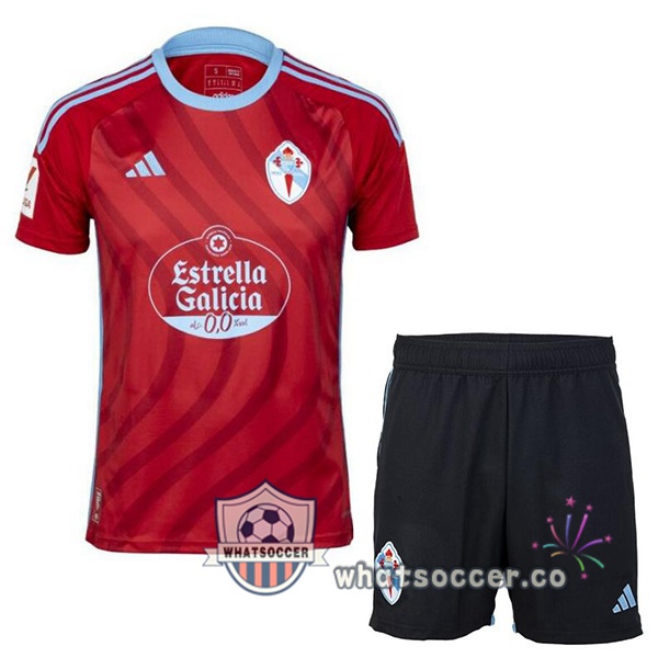 Celta Vigo Kids Away Soccer Jerseys Red 2023-2024