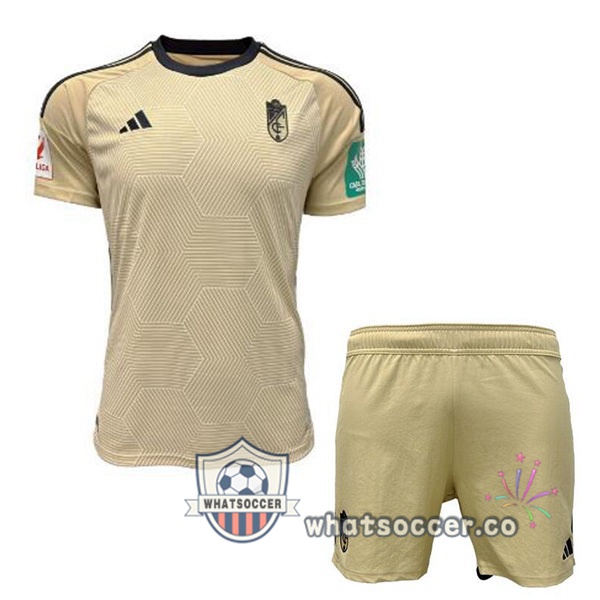 Granada CF Kids Third Soccer Jerseys Yellow 2023-2024