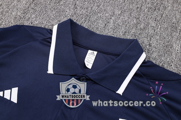 Training Polo Italy + Pants Blue Royal 2023-2024