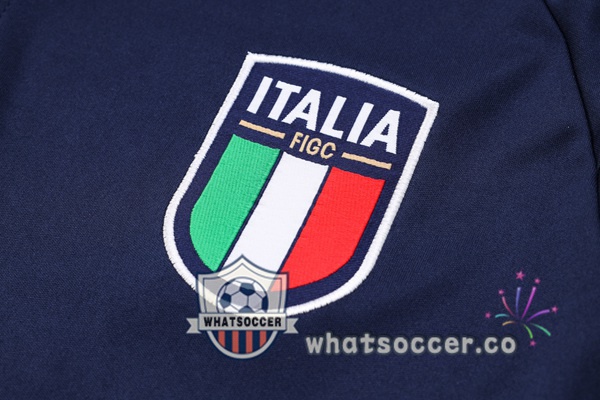 Training Polo Italy + Pants Blue Royal 2023-2024