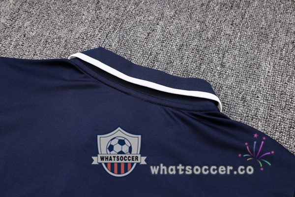 Training Polo Italy + Pants Blue Royal 2023-2024