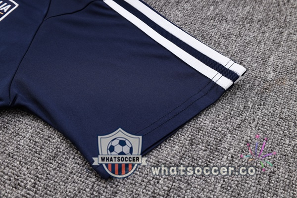 Training Polo Italy + Pants Blue Royal 2023-2024