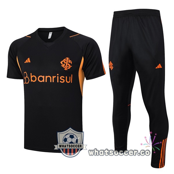 Training Polo SC Internacional + Pants Black 2023-2024