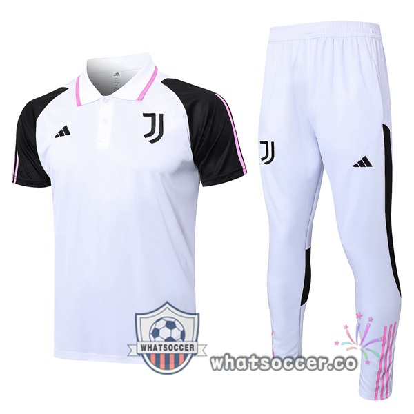 Training Polo Juventus + Pants White 2023-2024