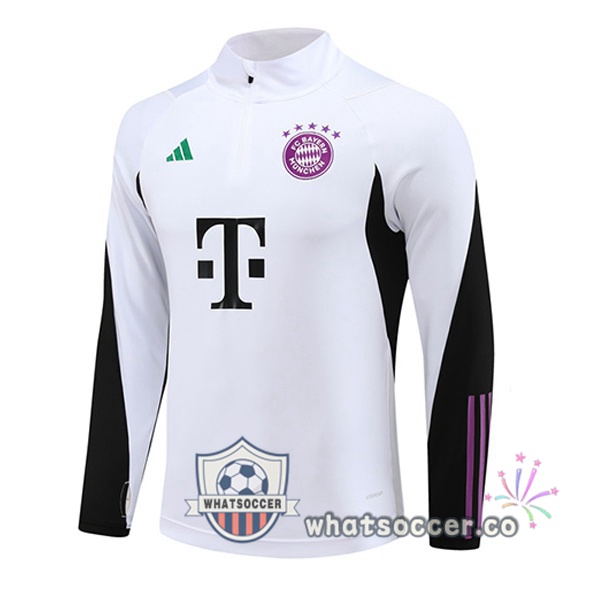 Soccer Sweater Bayern Munich White 2023-2024