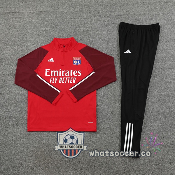 Training Jacket Olympique Lyonnais Red 2023-2024