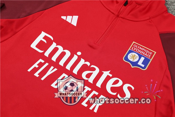Training Jacket Olympique Lyonnais Red 2023-2024