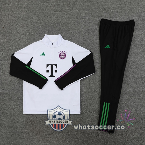 Training Jacket Bayern Munich White 2023-2024