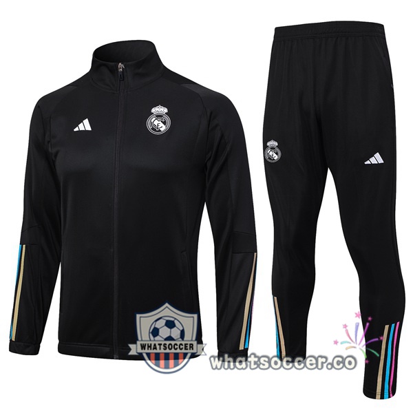 Training Jacket Real Madrid Black 2023-2024