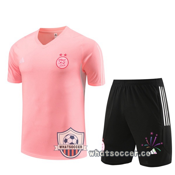 Algeria Training T-Shirts + Shorts Rose 2023-2024