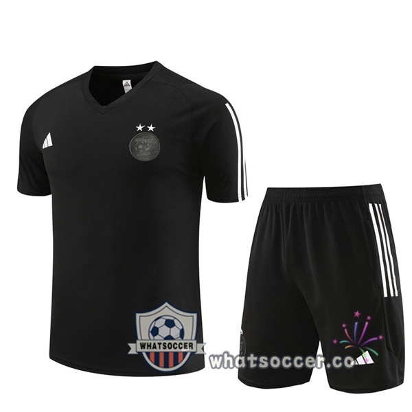 Algeria Training T-Shirts + Shorts Black 2023-2024