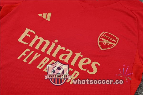 Arsenal Training T-Shirts + Shorts Red 2023-2024