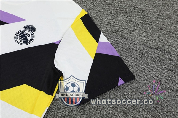 Real Madrid Training T-Shirts + Shorts White Black 2023-2024