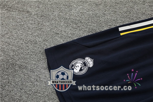Real Madrid Training T-Shirts + Shorts White Black 2023-2024
