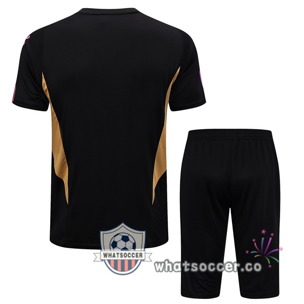Real Madrid Training T-Shirts + Shorts Black 2023-2024