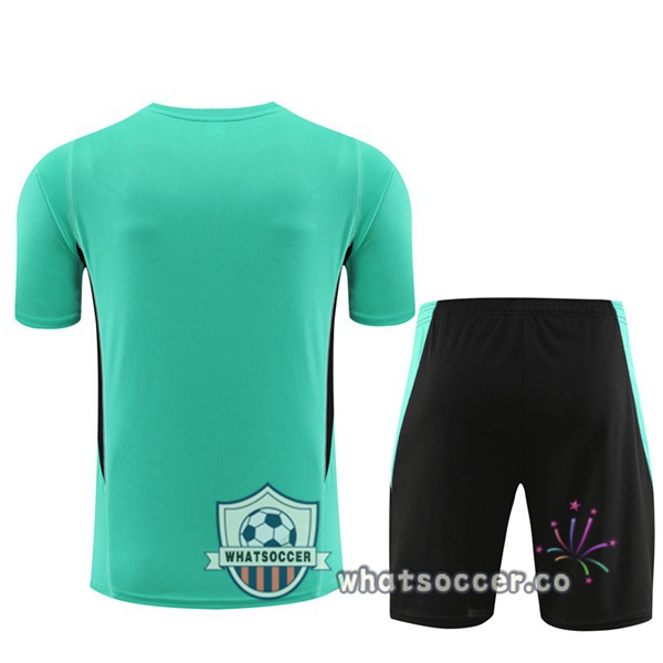Manchester United Training T-Shirts + Shorts Green 2023-2024
