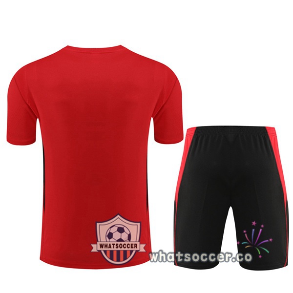 Manchester United Training T-Shirts + Shorts Red 2023-2024