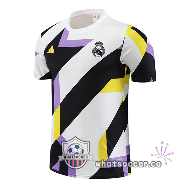 Real Madrid Training T-Shirts White Black 2023-2024
