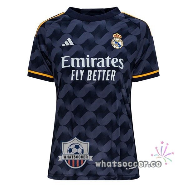 Real Madrid Women Away Soccer Jerseys Blue Royal 2023-2024