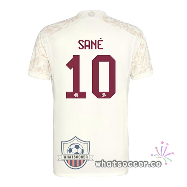 Bayern Munich (Sané 10) Third Soccer Jerseys Yellow 2023-2024