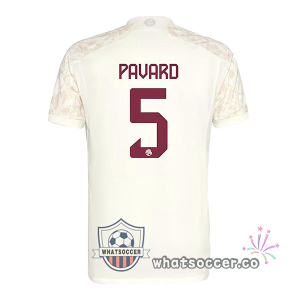 Bayern Munich (Pavard 5) Third Soccer Jerseys Yellow 2023-2024