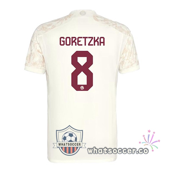 Bayern Munich (Goretzka 8) Third Soccer Jerseys Yellow 2023-2024