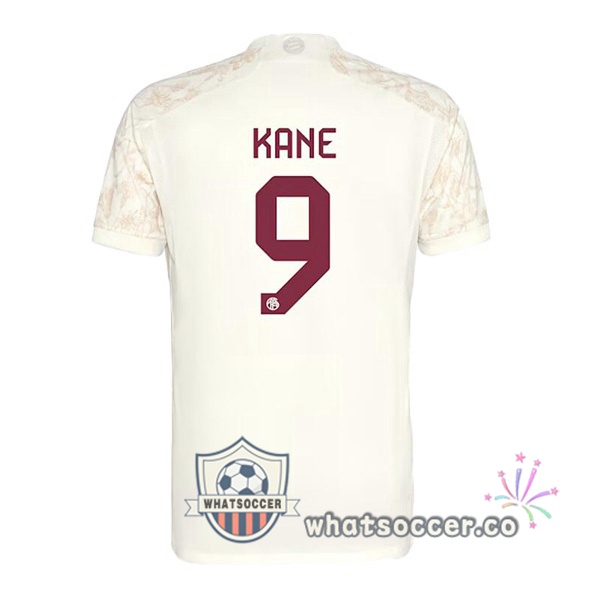 Bayern Munich (Kane 9) Third Soccer Jerseys Yellow 2023-2024