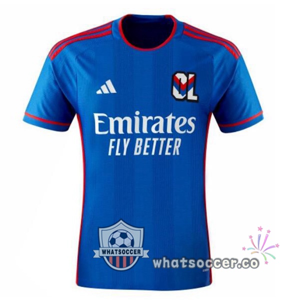 Olympique Lyonnais Away Soccer Jerseys Blue 2023-2024